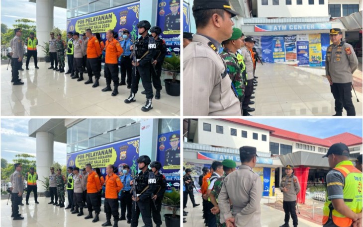 Cek Posyan Bandara, Kapolresta Bengkulu Pimpin Langsung Apel