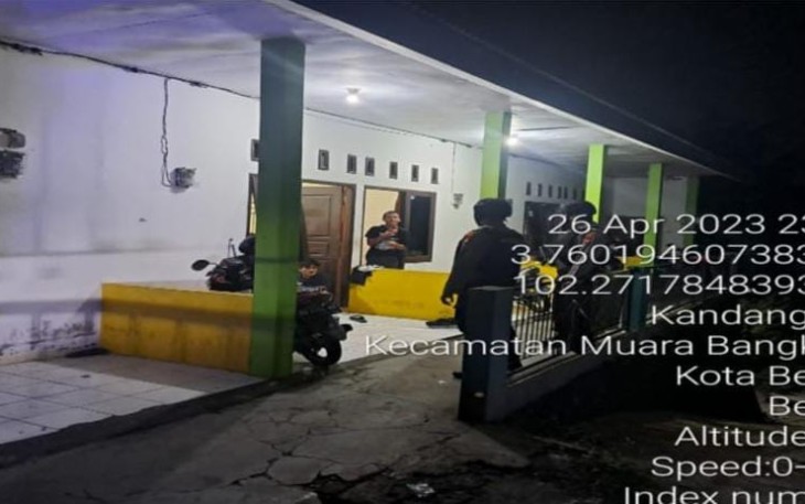 Patroli KRYD Sat Samapta Polresta Bengkulu, Sampaikan Imbauan Kamtibmas ke Penghuni Kost