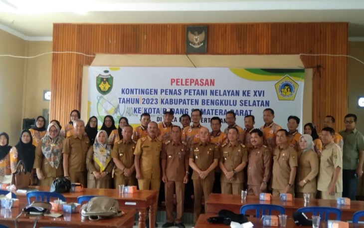 Pemkab Bengkulu Selatan kirim Sebanyak 32 Kontingen Penas Petani Nelayan ke Kota Padang