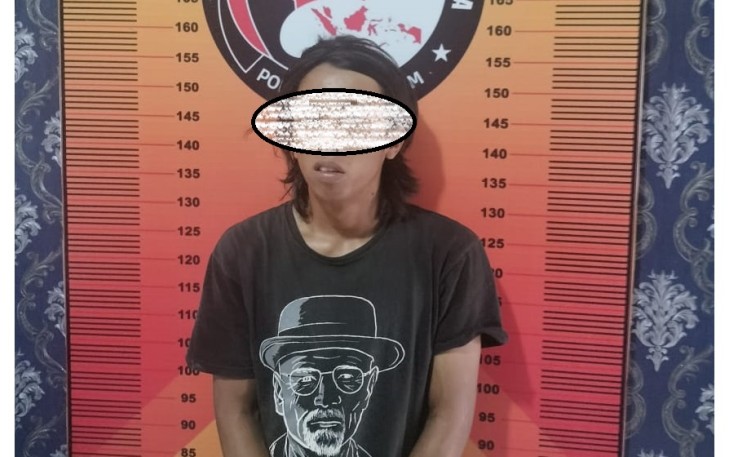 Pelaku Saat Diamankan 