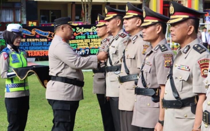 Sertijab Waka Polres, Kabag Log Kapolsek dan Kasi Humas