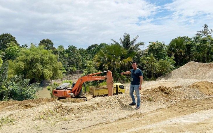 Lokasi Minerba di Pante Bidari Aceh Timur