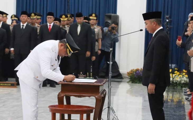 Pelantikan Benni Irwan sebagai Pj Bupati Purwakarta