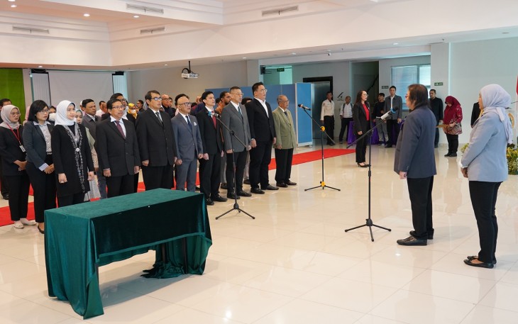 Universitas Moestopo Lantik 28 Pimpinan Baru