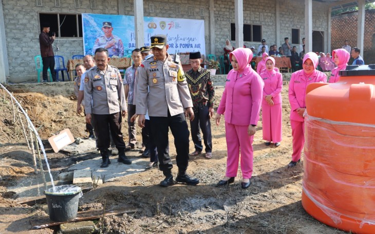 Polres Kepahiang berikan Bantuan Sumur Bor dan Pompa Air pada Masyarakat
