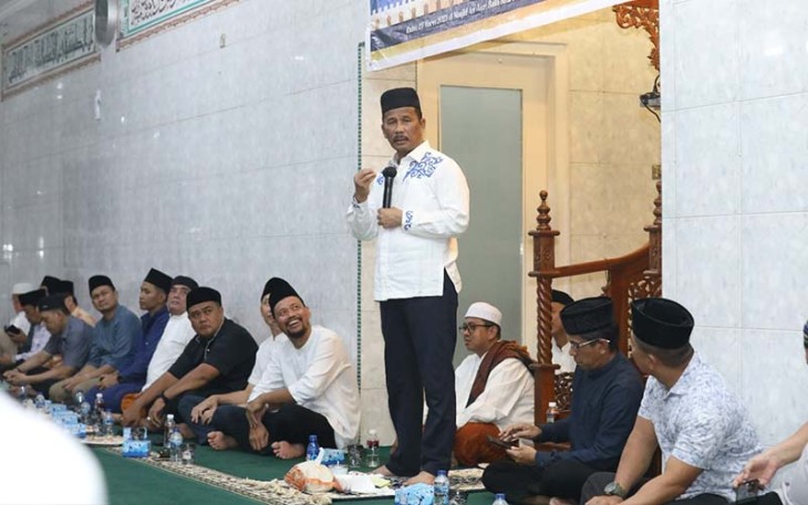 Kepala Badan Pengu sahaan (BP) Batam Muhammad Rudi saat safari ramadan.