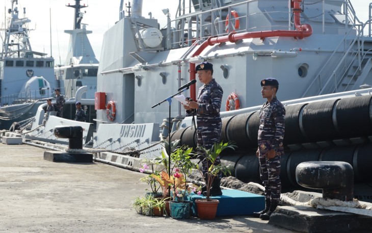 Pangkoarmada III Pimpin  Acara Penyambutan dan Penerimaan di Papua Barat Daya