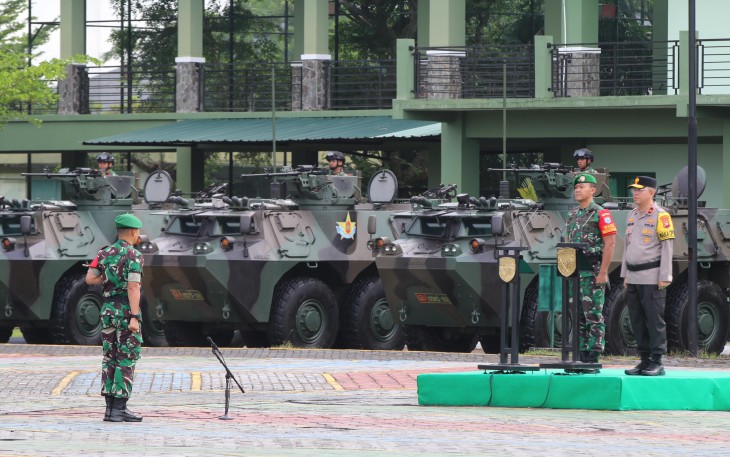 Kasdam XII/Tpr Pimpin Apel Gelar Pasukan PAM VVIP RI 1