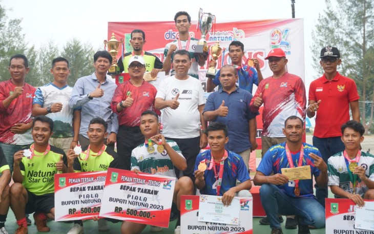 Bupati Natuna Tutup Open Turnamen Sepak Takraw
