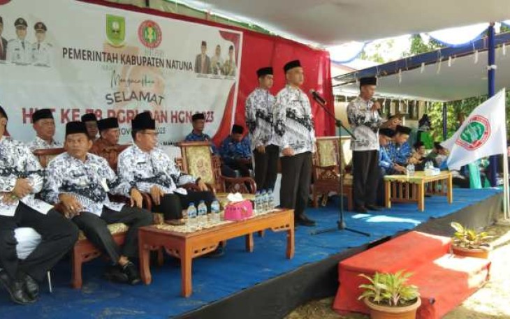 Kadis Disdikbud Natuna Hadiri HUT PGRI dan HGN ke-78Tahun 2023