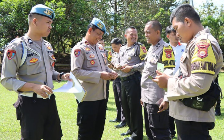 Polres Lebong saat Gelar Penertiban Internal