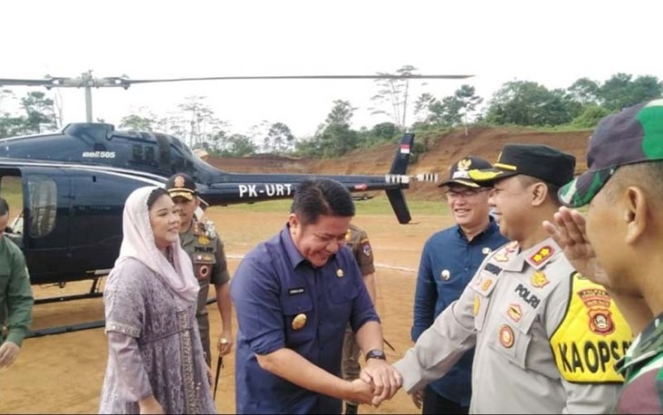 Gubernur Sumatera Selatan saat tiba di Kota Pagar Alam 