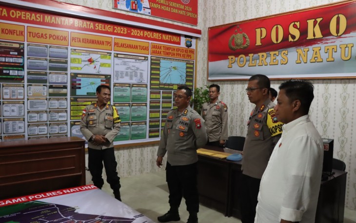 Pamatwil Polda Kepri Cek Kesiapan Polres Natuna Wujudkan Pengamanan Pemilu 2023-2024 Berjalan Aman dan Kondusif 