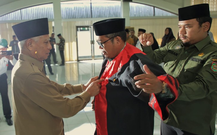 Bupati Lantik dan Bai'at Dewan Juri Festival Seni Nasyid/Qasidah Tingkat Kabupaten Asahan