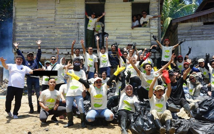 Sahabat Humas BP Batam dan Pertamina Angkut 4 Ton Sampah