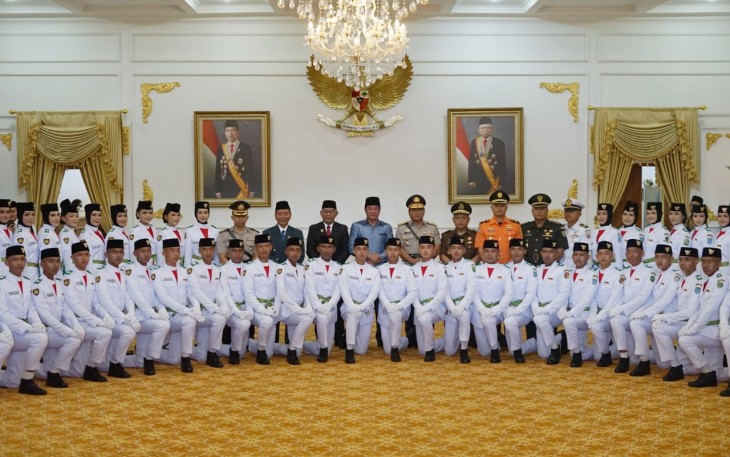 Pengukuhan 54 Anggota Paskibraka Provinsi Bengkulu