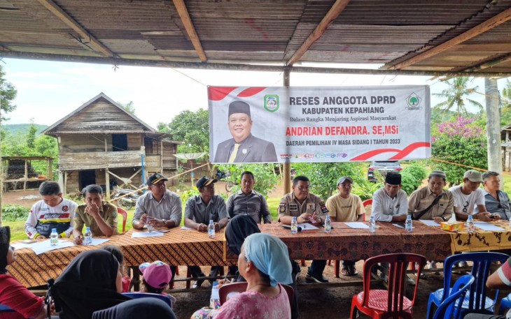 Wakil Ketua I DPRD Kepahiang Andrian Defandra SE, M, Si Serap Aspirasi Masyarakat  