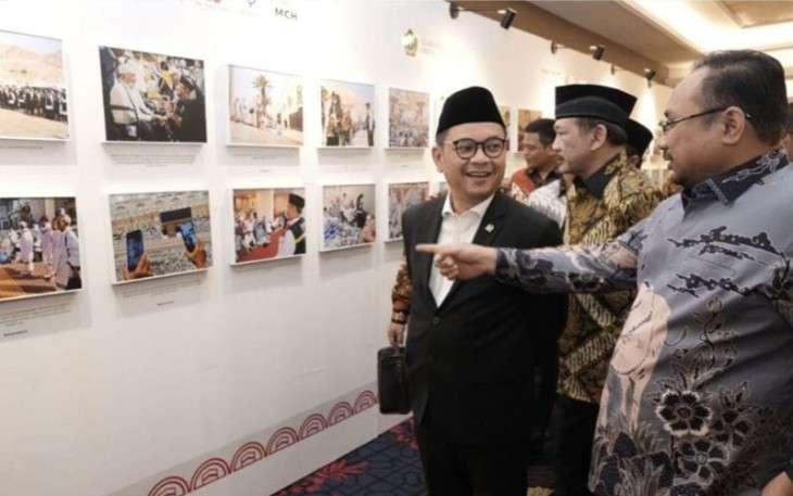Menteri Agama Yaqut Cholil Qoumas mengapresiasi gelaran pameran foto haji 2023