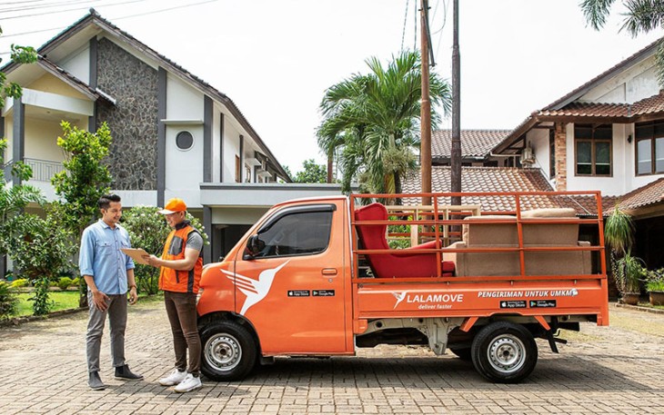 ilustrasi jasa pengiriman paket
