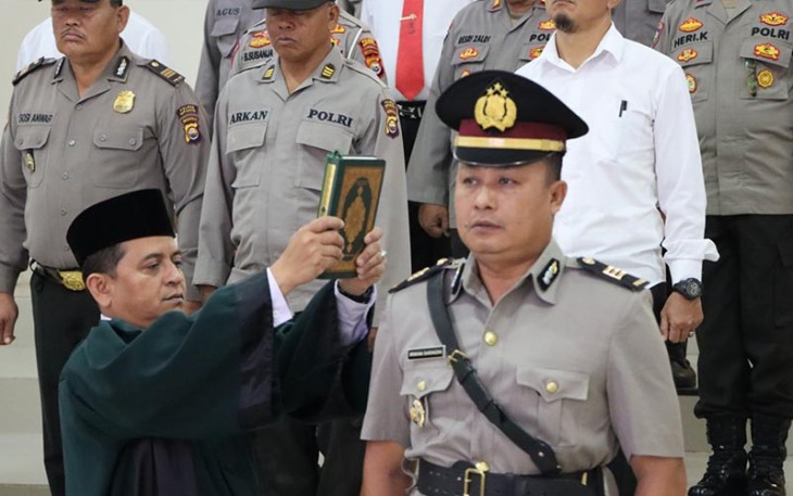 Pengambilan sumpah jabatan AKP Irwan Saragih SH 