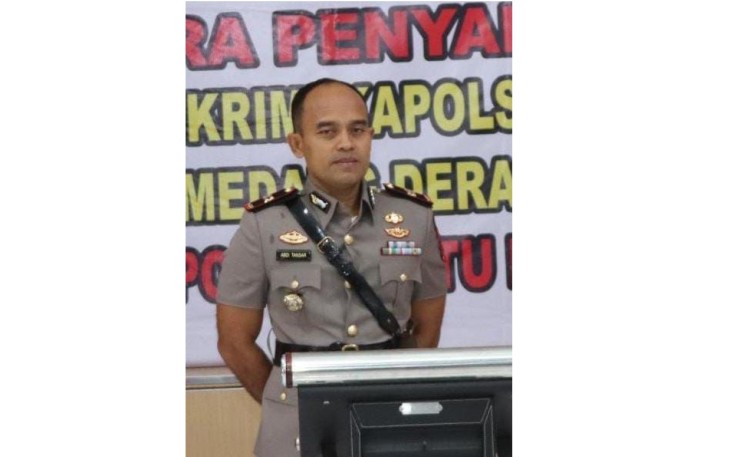 Kapolsek Medang Deras Sampaikan Pesan Khamtibmas 