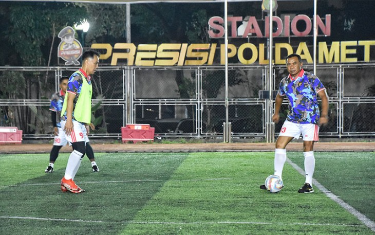 Kodam Jaya dan Polda Metro Jaya saat Gelar Pertandingan Sepak Bola