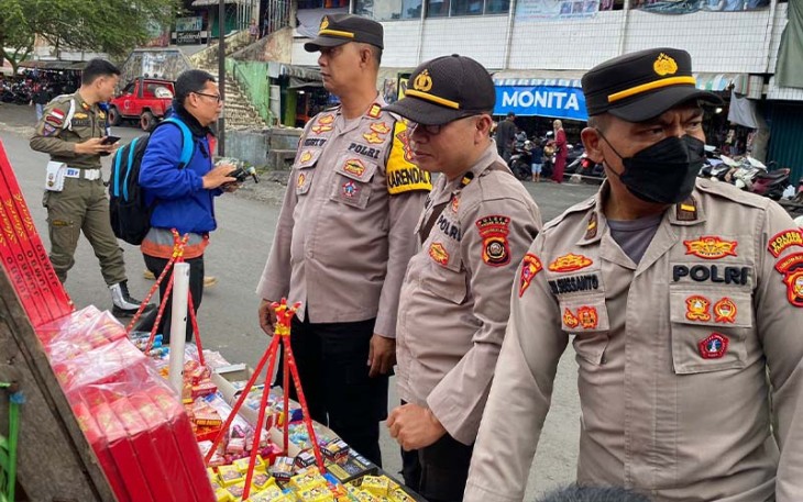 Polres Pagar Alam saat Razia Petasan 