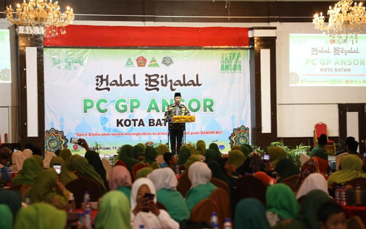 Halal Bihalal Pengurus Cabang Gerakan Pemuda (GP) Ansor Kota Batam yang berlangsung di Golden Prawn Bengkong, Minggu (11/6/2023).