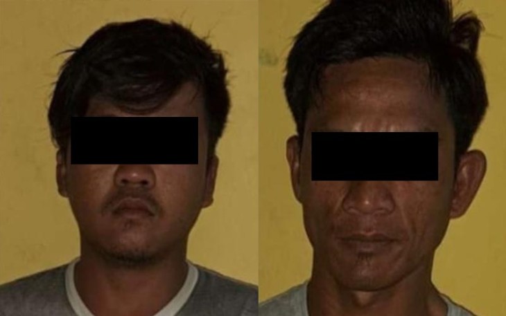 Tersangka saat diamankan