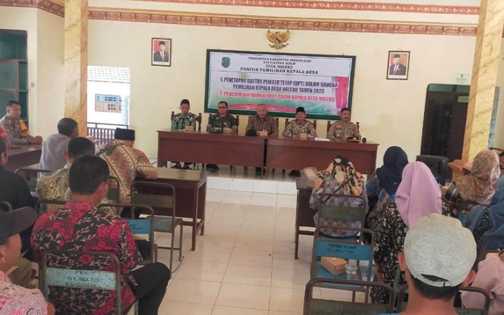 Rapat Penetapan DPT dan Pengundian Nomor Urut Calon Kepala Desa Nglebo Tahun 2023