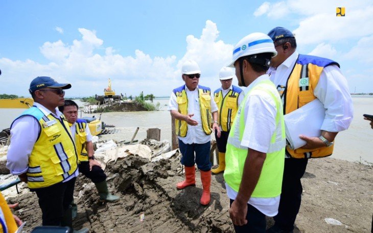 Menteri Basuki di Demak, Senin (12/2/2024). 