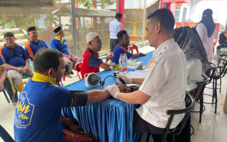  Lapas Idi Laksanakan Layanan Pemeriksaan Kesehatan Bagi Warga Binaan