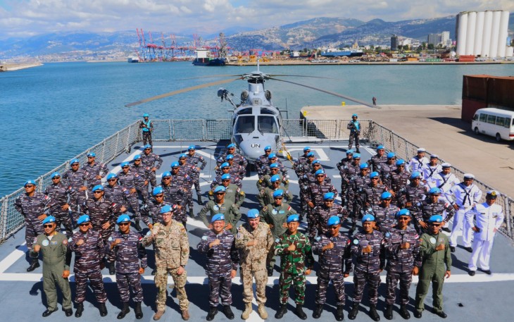 Satgas MTF TNI XXVIII-O/UNIFIL Terima Kunjungan Kehormatan MTF Commander 