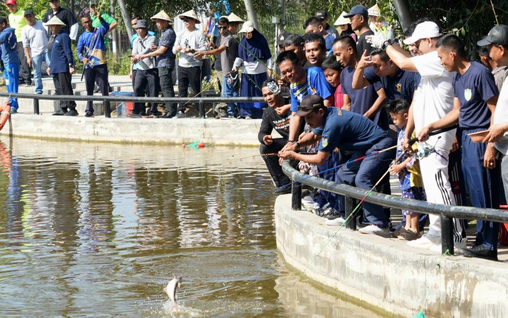 Serunya Event Mancing Mania BP Batam di Taman Rusa