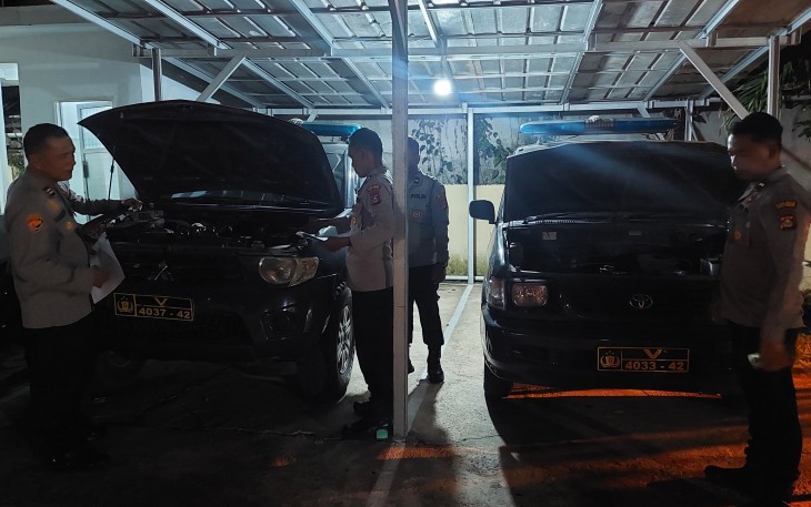 Kunjungan Tim Supervisi Polres Oku Timur Kekantor Polsek Belitang III