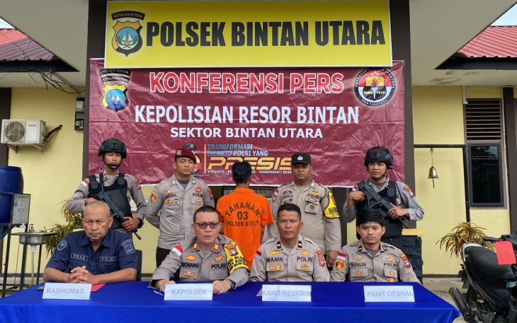 Polsek Bintan Utara Berhasil Mengamankan Pelaku Curanmor di Tanjung Uban