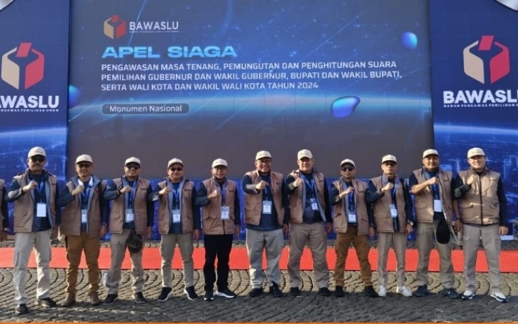 Bawaslu Prov Bengkulu Ikuti Apel Siaga Nasional
