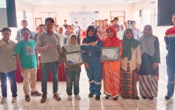 PWI Blora bersama Pertamina menyelenggarakan literasi media bagi pelajar di SMA Negeri 1 Blora
