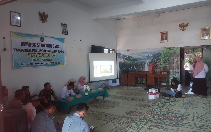 Babinsa Desa Kanung Hadiri Rembug Stunting untuk Cegah dan Turunkan Angka Stunting