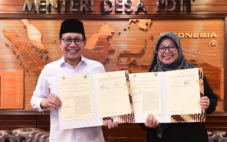 Kementerian Desa, Pembangunan Daerah Tertinggal, dan Transmigrasi (Kemendes PDTT) menjalin kerjasama dengan PP Fatayat Nahdlatul Ulama (NU) melalui penandatanganan Nota Kesepahaman (MoU) tentang Pemberdayaan Perempuan di Desa, Daerah Tertinggal, dan Transmigrasi, pada Selasa (23/7/2024)