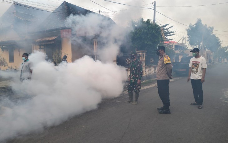 Babinsa Dampingi Fogging