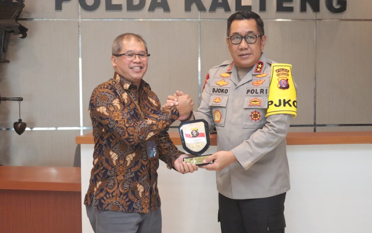 Kapolda Kalteng Audiensi Bersama PT Telkom Indonesia TBK Kalselteng