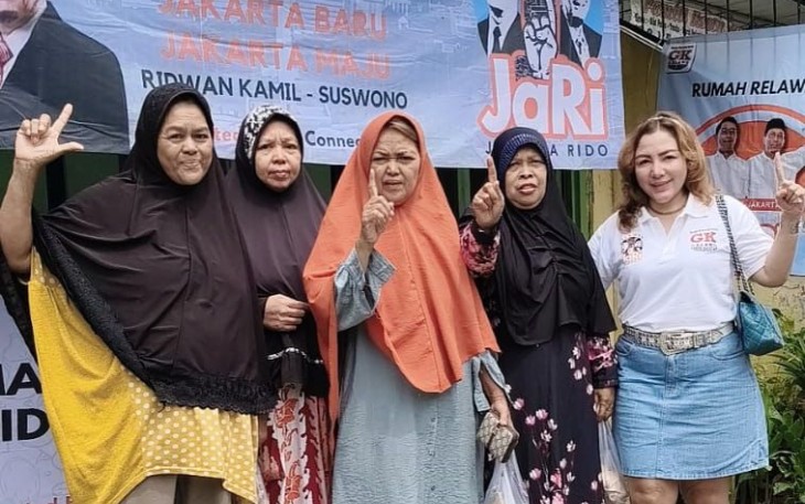 Relawan 1 JARI Gelar Makan Siang Gratis