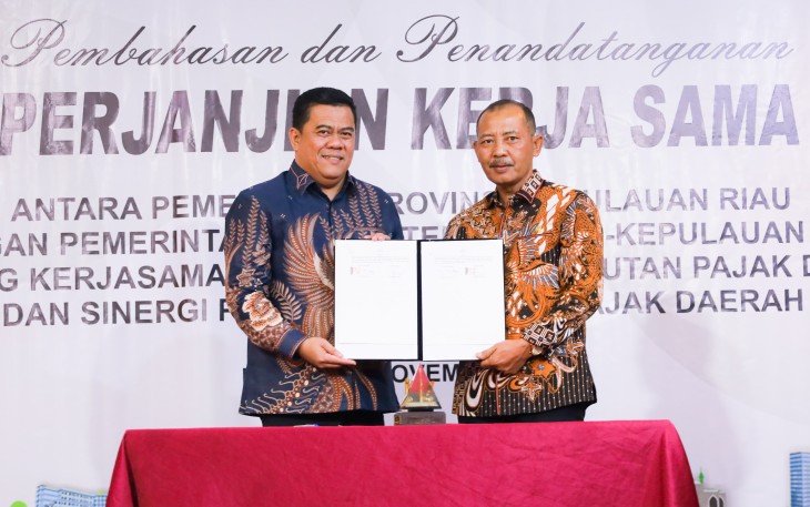 Sekda Bintan Tandatangani Perjanjian Kerjasama dengan Pemprov Kepri