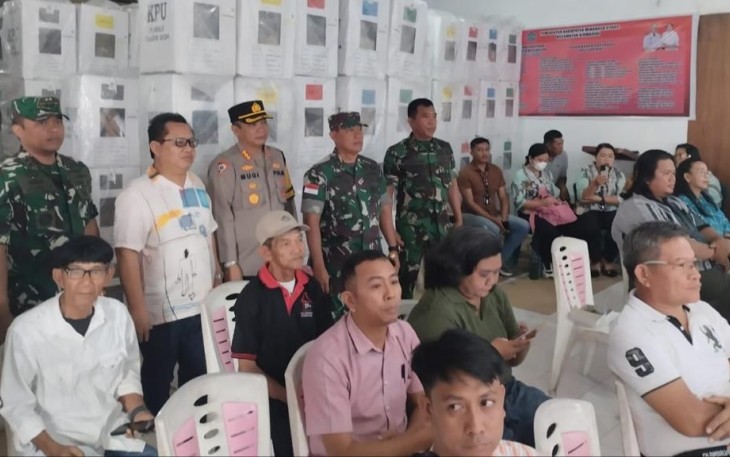 Danlanudal Manado Monitoring Hasil Rekapitulasi Pemilu Minut