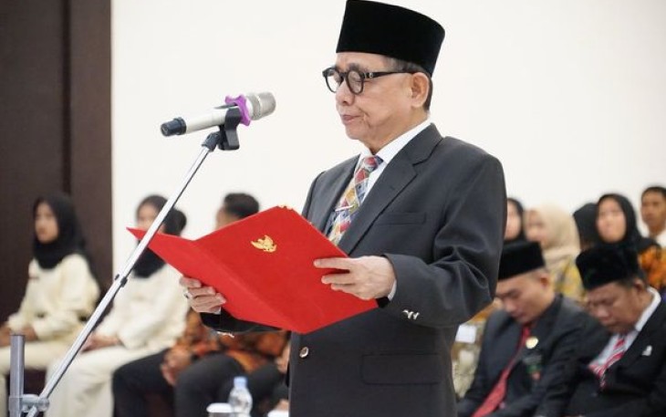 Bupati Kepahiang saat Kukuhkan Paskibraka Tahun 2024
