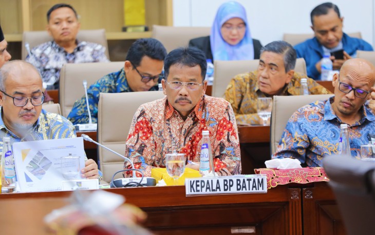 Kepala Badan Pengusahaan Batam (BP Batam), Muhammad Rudi saat hadiri Rapat Dengar Pendapat (RDP) dengan Komisi VI DPR RI di Gedung Nusantara I pada Senin (10/6/2024).