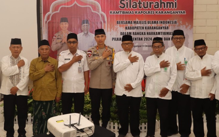 Silaturahmi Kamtibmas Polres Karanganyar bersama MUI Kabupaten Karanganyar, di Mabes Convention Center (MCC) Karanganyar, pada Rabu (09/10/2024)