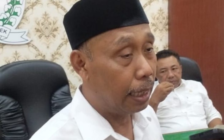 Wakil Ketua DPRD Kabupaten Trenggalek, M Hadi, saat dikonfirmasi setelah Hearing dengan Persatuan Masyarakat Peduli Jalan  Pumpit-Munjungan- Dongko, Senin (18/11/2024)