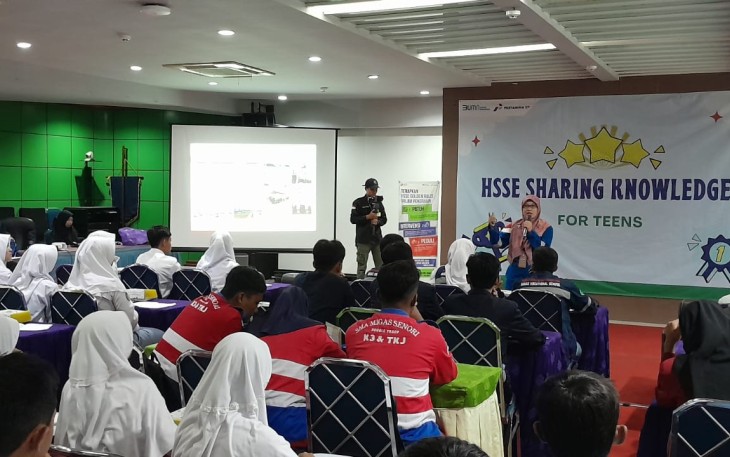 Siswa-siswi SMA/SMK sederajad antusias mengikuti HSSE Sharing Knowledge for Teens yang diselenggarakan Pertamina EP Field Cepu dalam rangka memperingati Bulan K3 2024.